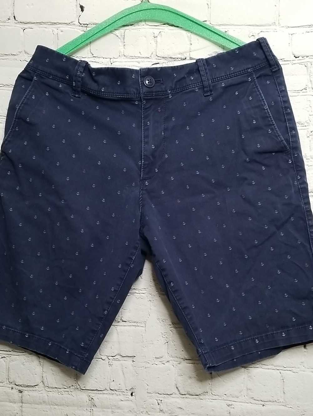 Express Men's Shorts Navy Blue White Red Anchors Size Small